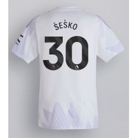Koszulka piłkarska Manchester United Benjamin Sesko #30 Strój wyjazdowy 2025-26 tanio Krótki Rękaw